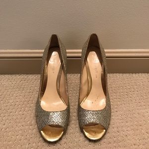 Nine West glitter heels, 7.5